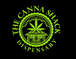 A green and black logo for the canna shack dispensary.